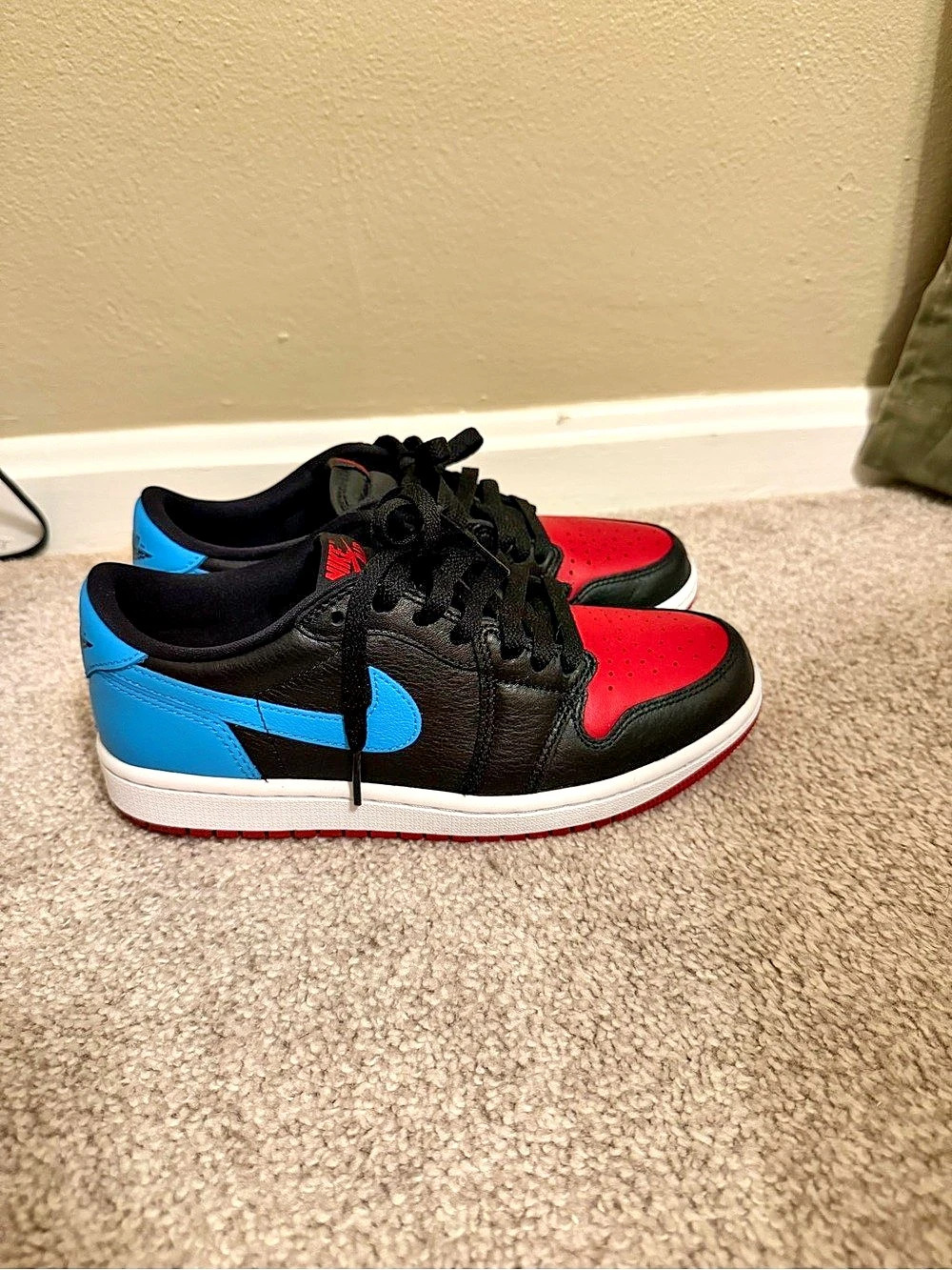 Nike Air Jordan 1 Low Color Block Sneakers Like New